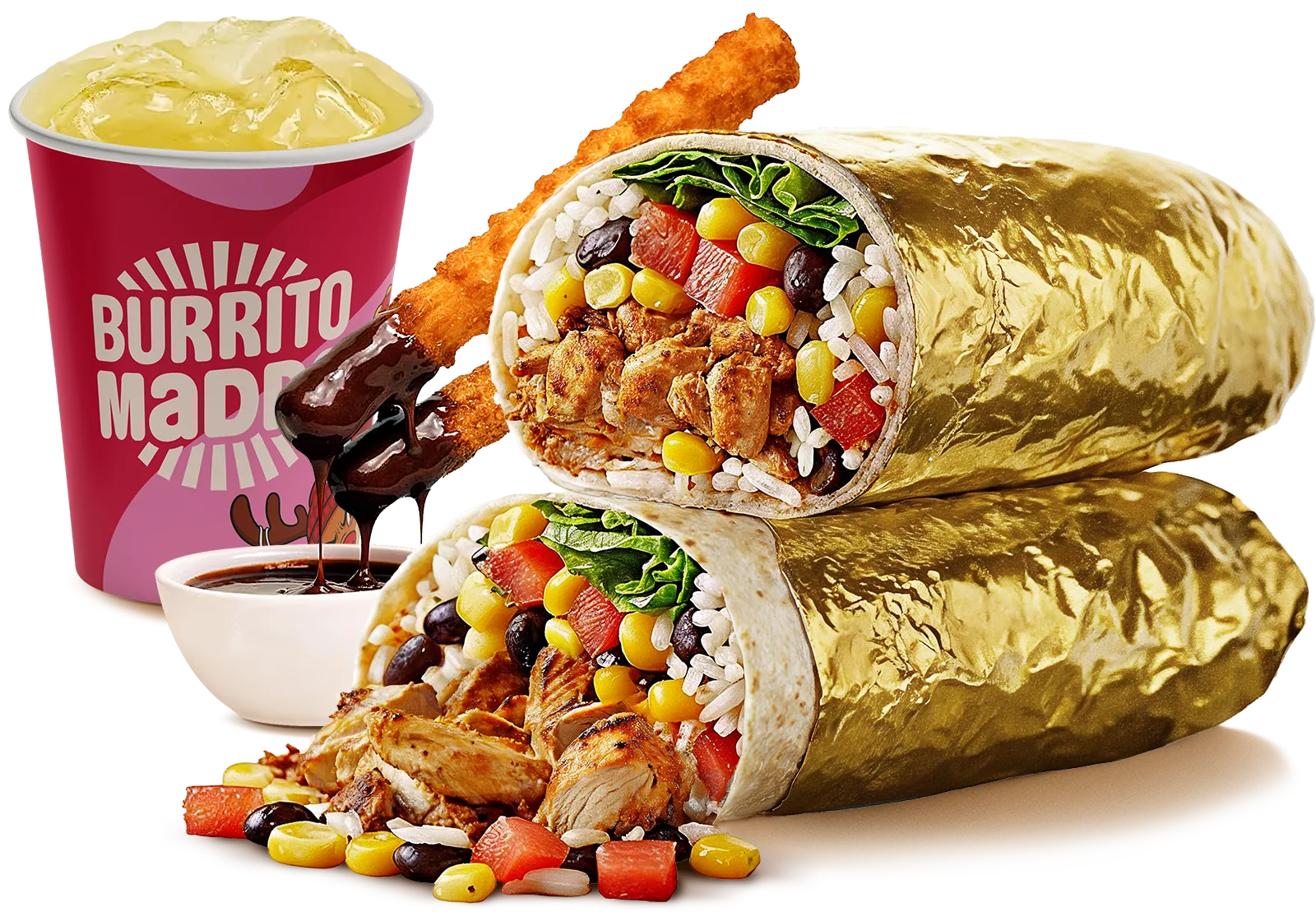 Pikantna piletina grande burrito obrok